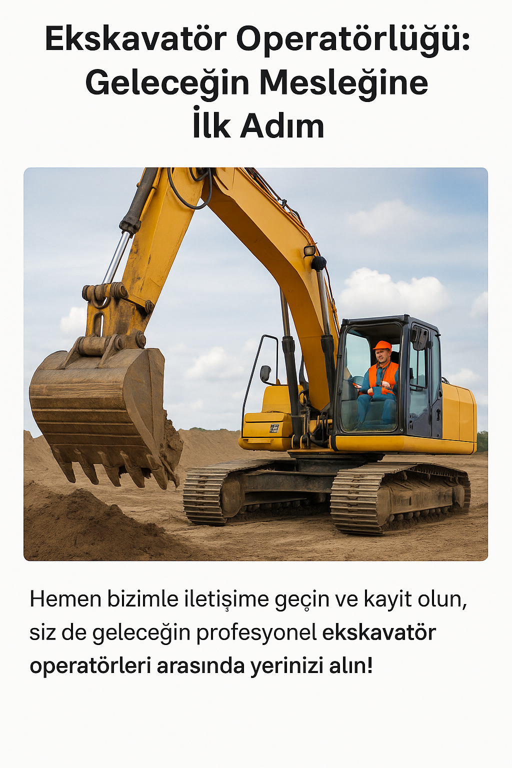 Ekskavatör Saha Eğitimi